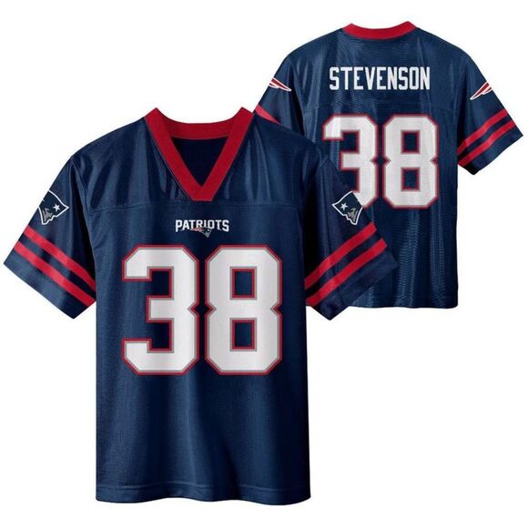 New England Patriots Other - NFL New England Patriots Boys' Short Sleeve Stevenson Jersey Team Licensed